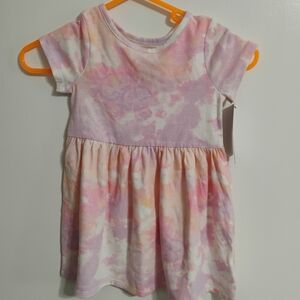 Cat & Jack Pastel Tie-Dye Dress in Pink, Lavender and Peach
